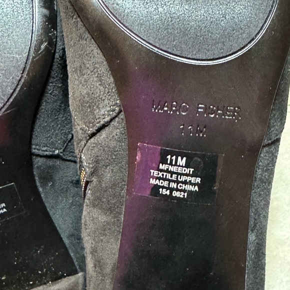Marc Fisher Needit Faux Suede Ankle Boots - Picture 7 of 11